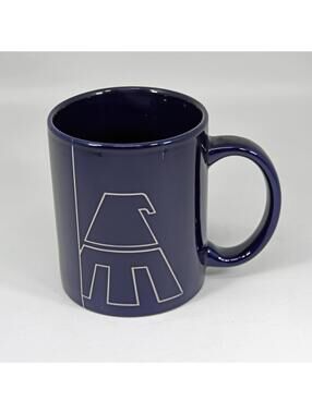 Vintage Mexicana de Aviacion Airlines Blue Bird Eagle Warrior Logo Coffee Mug